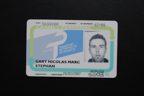 Carnet De Transporte De Bus Y Metro Ciudad De Valencia