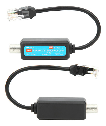 Zz Par De Extensores Ip De Red Coaxial Pasiva Sobre Coaxial