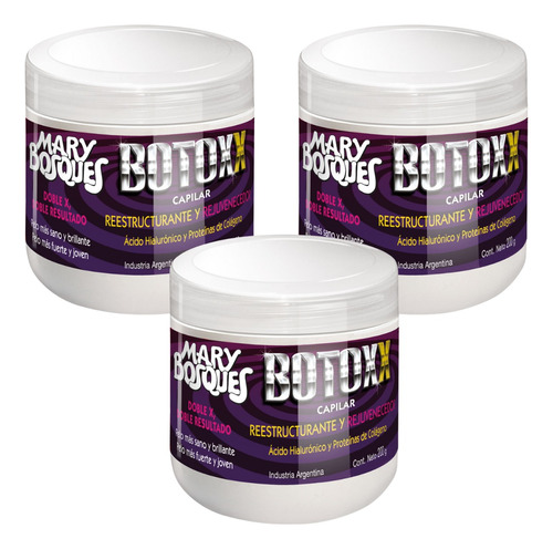 Mary Bosques Botoxx Reestructurante Capilar Pote 200 G X 3u