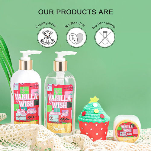 Juego De Baño Para Mujer, Regalo De Navidad, Aroma A Vainill