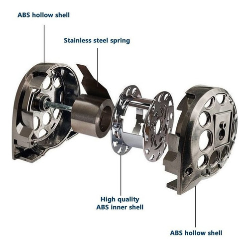 Regla Métrica Retráctil De Acero Inoxidable, 2 Unidades, 7,5