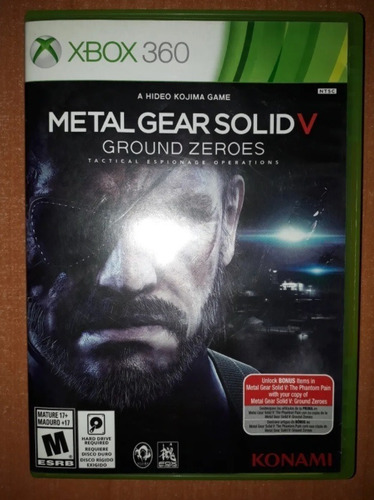 Metal Gear Solid 5 Ground Zeroes Para Xbox 360 Usado (Usado)
