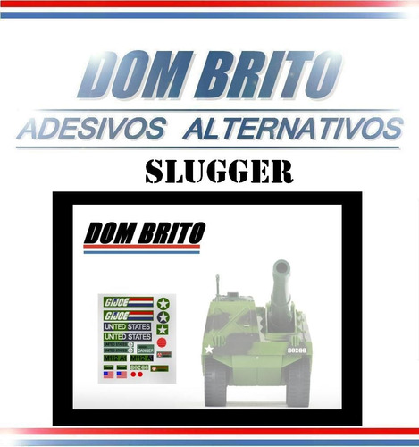 Adesivos Para Gi Joe Slugger (artilharia Pesada Americano)