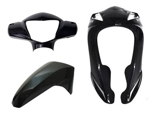 Kit 3 Carenagem Frontal Cinquentinha Jet 50 2012 Até 2019