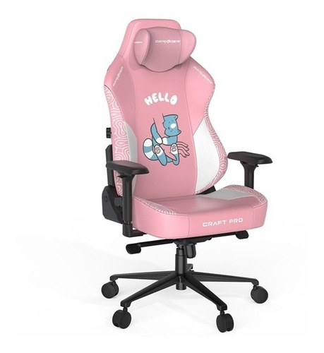 Cadeira Dxracer Craft Hello Human Cat Rosa - Cra-pr008-p-h1