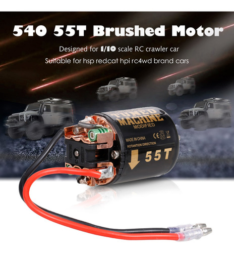 Coche Rc Rc Crawler 55t Con Motor De Escobillas 540, 3 Ranur