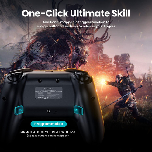 Mando Inalámbrico Para Switch Con Control De Movimiento Vibr