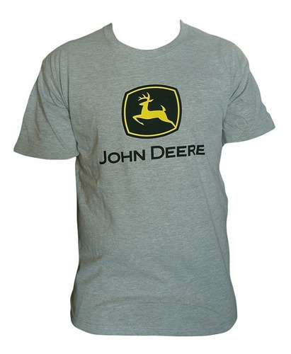 Polera Gris John Deere Original Talla L (858075)