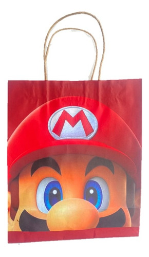 Pack 5 Bolsas De Papel Sorpresa Cumpleaños Mario Bros