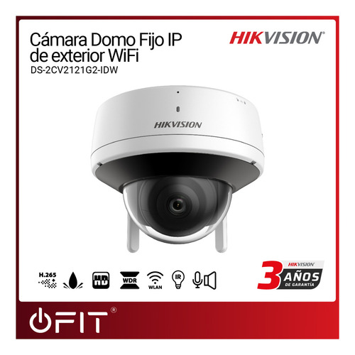 Cámara Vigilancia Ip Wifi Hd 2 Mp Zoom 3x Exterior Micrófono
