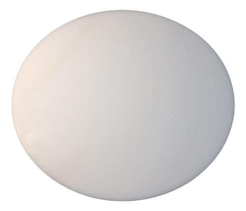 Disco Pizza Redonda 35cm Polietileno Lisa - Branca 10 Mm Cor Branco Disco Para Cortes