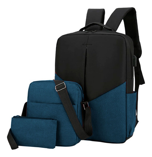 Kit Mochila Impermeable Urbana Para Notebook Estuche Morral