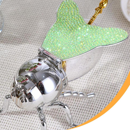 Frasco De Miel De Abejas Con Tazón De Argent Light Green