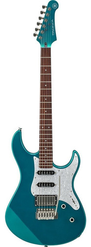Guitarra eléctrica Yamaha Serie 600 PAC612VIIX de aliso teal green metallic poliuretano brillante con diapasón de palo de rosa