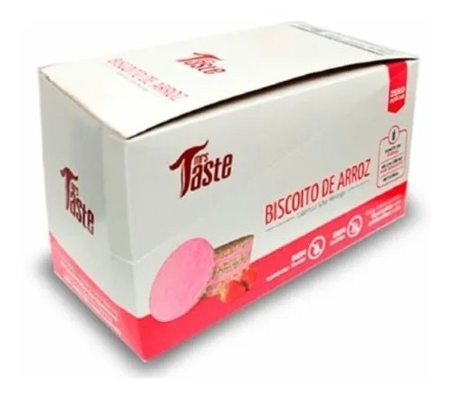 Mrs Taste Biscoito De Arroz Sabor Morango Dp 12 Un 22gr