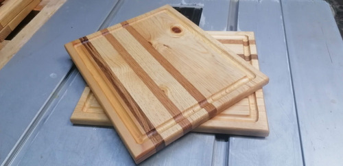 Set De Platos Para Carnes De Pino Y Nogal