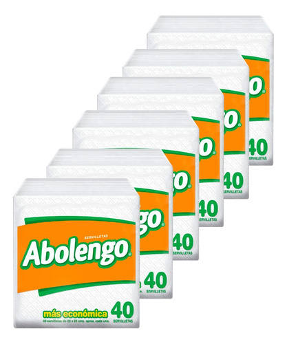 Abolengo Pack 06 Servilletas Clásicas De Papel
