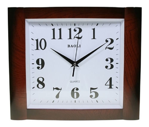 Reloj De Pared Análogo Rectangular Decoración Silencioso