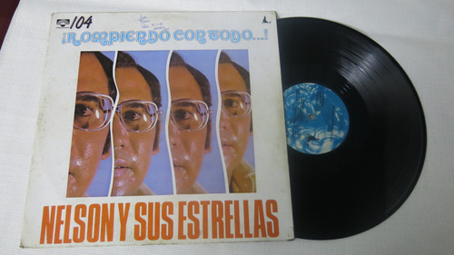 Vinyl Lp Acetato Disco Salsa Nelson Y Sus Estrellas Rompiend
