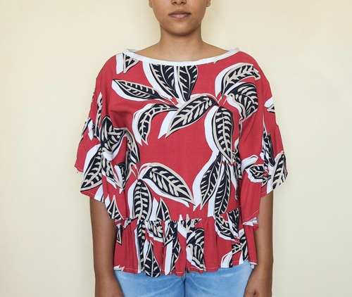 Imagem 2 de 6 de Blusa Bata Feminina Tecido Lenita
