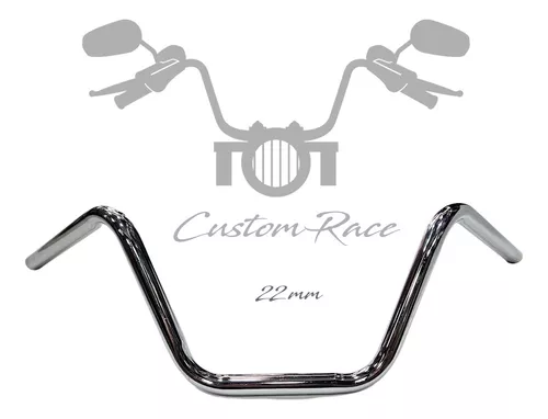 Guidão Custom Da Rx180 Custom,pra Chopper Road,intruder,22mm,serve