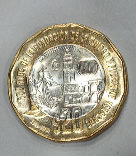 Moneda Conmemorativa 500 Años Veracruz