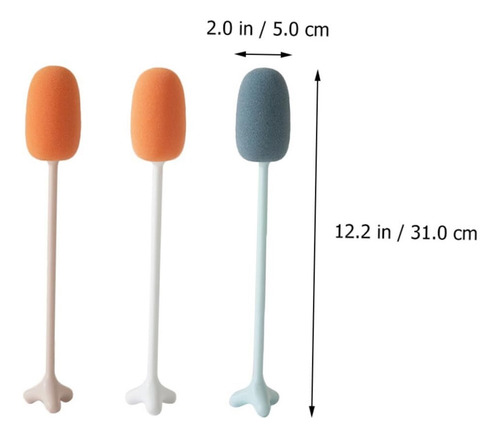 Juego De Cepillos Limpieza De Tres Piezas, Cepillo Botellas