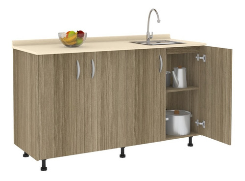 Imagen 2 de 8 de Módulo Base Cocina 1,5 Mts Casalista®