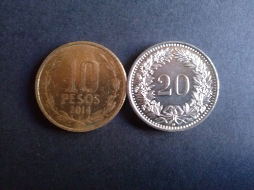 Moneda Suiza 20 Rappen 2003 Ceca B Níquel (22a)