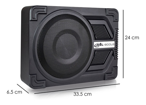 Imagen 8 de 8 de Subwoofer Amplificado 8' Axel By Steelpro + Kit De Cables