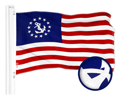 Bandera De Bandera De Yate De Estados Unidos De América, 3 X