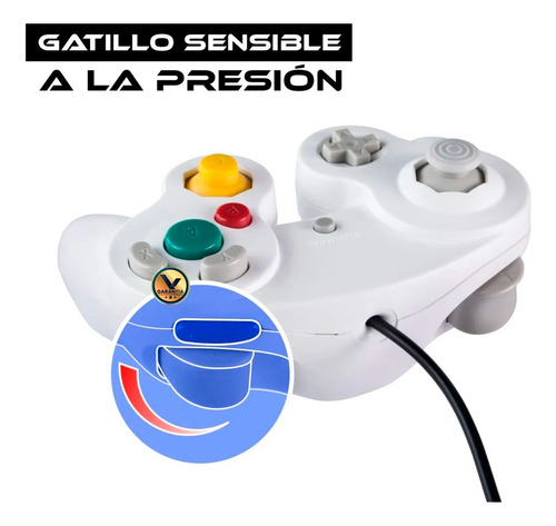 Control Joystick Alambrico Compatible Con Nintendo Gamecube