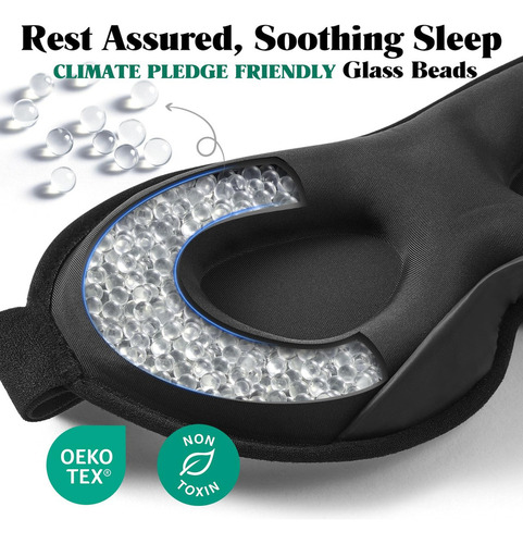 Jy 2 Antifaz 3d Dormir Respirable Adjustable Ojos Máscar
