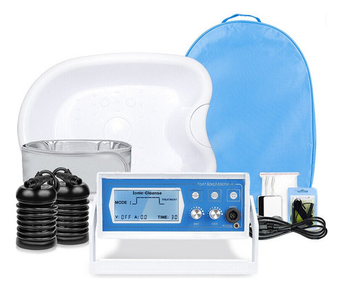 Kit Desintoxicador Iónico Profesional Detox Con Banda Y Tina Color Blanco