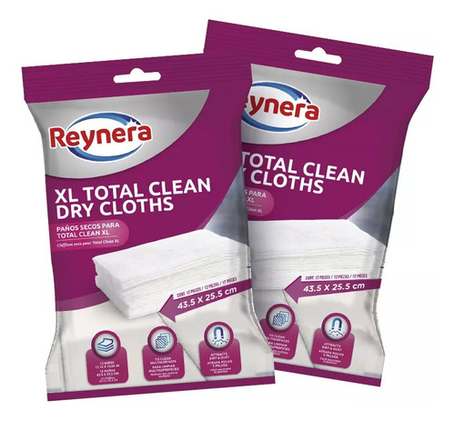 Reynera 2 Bolsas Toallas Secas 