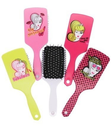 Imagen 3 de 10 de Cepillo Para El Cabello Diseños Unicolor Infantiles