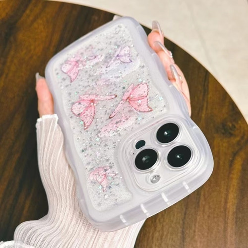 Funda Con Diseño De Mariposas Y Olas For iPhone 16/15