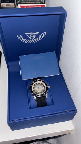 Reloj Squale Montauk 300m Diver Automático Suizo Negro Café Negro Negro Marrón (Usado)