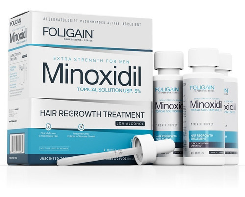 Imagen 1 de 2 de Men's Foligain 5% Formula Bajo Alcohol 3 Meses