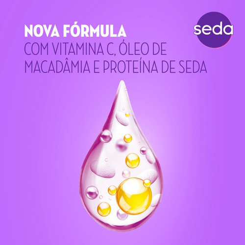 Shampoo Seda Liso Perfeito 325ml Seda Roxinho Roxo