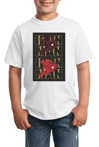 Hermosa Camiseta De Niño Diseño Poster Ironman 