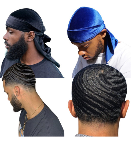 Touca Para Fazer Ondas No Cabelo Material Veludo Touca Durag