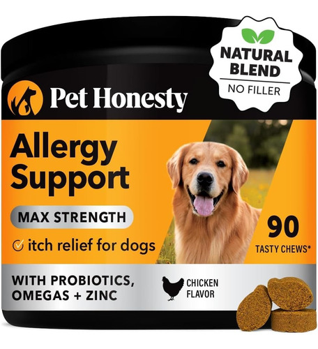 Alivio De Alergias Caninas Max Pet Honesty 90 Masticables