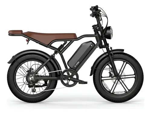 Bicicleta Elétrica Duos Bike E-vok 1000w Bateria De Lítio Preto