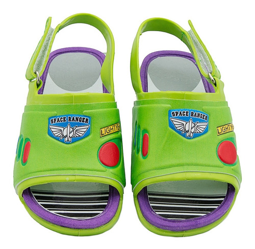 Sandalia Disney Buzz Lightyear Toy Story Verde 13-17 Comodas