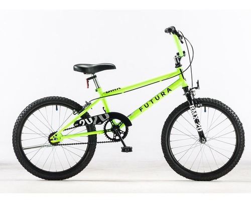 Bicicleta Rodado 20 Futura Bmx Amarillo Fluo