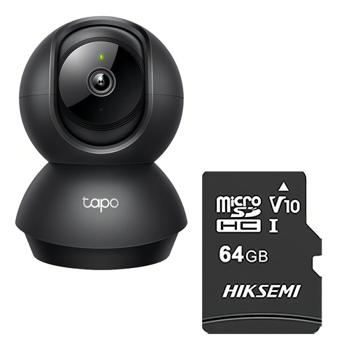 Tapo & Cronos Cámara De Seguridad Para Interiores Tapo-c211-plus-64 + Microsd 64gb Definición 2k 360° Detección De Movimiento Y Llanto De Bebé Audio Doble Vía Modo Privacidad Control Por Voz Cctv