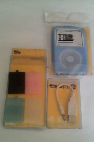 Pack Forro Para iPod Shuffle 4 Pzs Cable Forro iPod 60 80 G