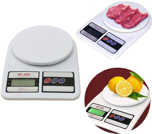 Balanza Digital Peso De Cocina Portatil 10kg Incluye Bateria