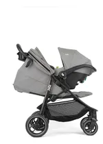 Comprar Coche Bebe Joie Litetrax Ts Con Huevito Snug Y Adaptadores Color Pebble Chasis Negro
